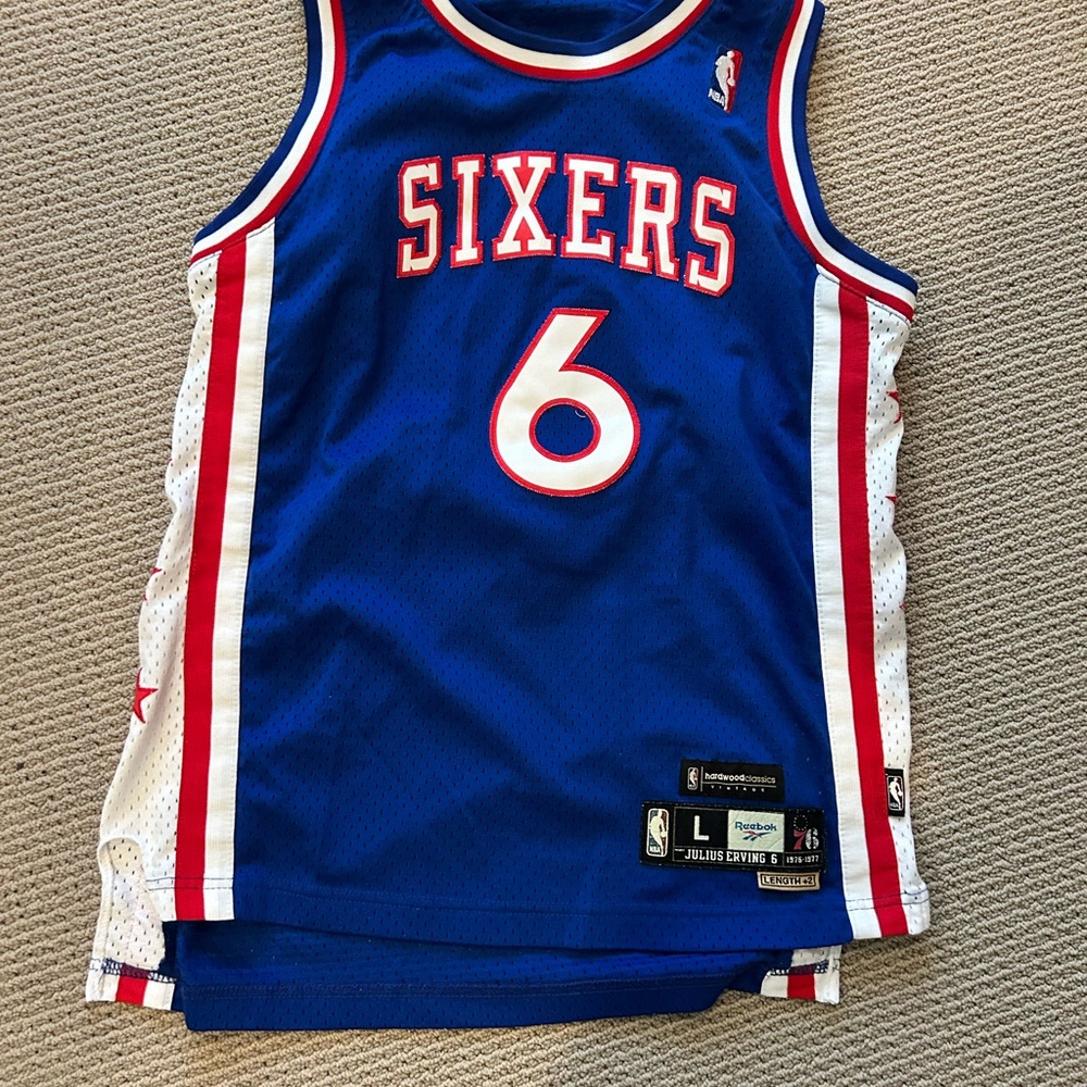 Julius Erving Philadelphia 76ers Jersey Youth L